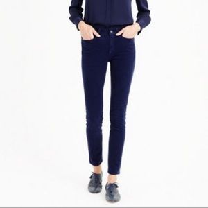 J. Crew Toothpick Corduroy Navy Blue Size 27
